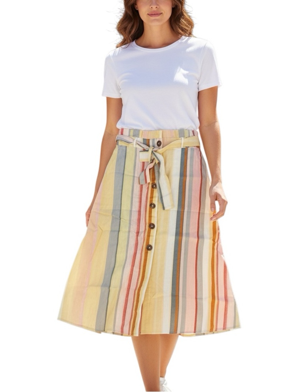 Her Destiny Women’s Colorful Stripe Maxi Skirt